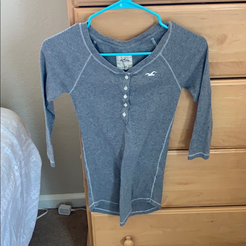 Hollister 3/4 length sleeve shirt